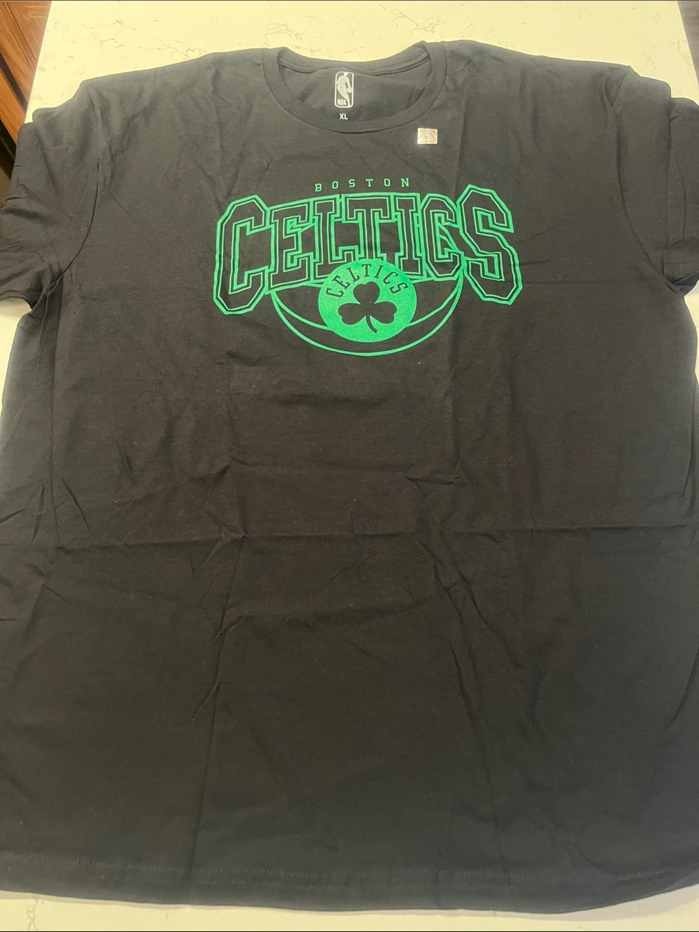 NBA Boston Celtics Black T-Shirt with Green Logo